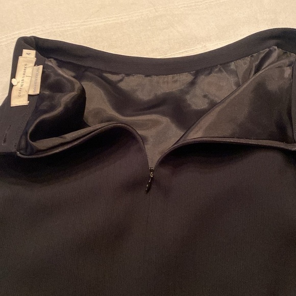 Garfield and Marks black on black striped pencil Skirt Straight short Size 4 - Picture 7 of 10